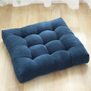 Axyaa Corduroy Square Floor Seat Cushion - Oversized Tufted Chair Pad