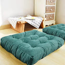 Axyaa Christmas Red Floor Cushion Seat Meditation Mat Square Ottoman Pouf
