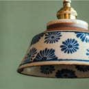 Axyaa Ceramic Glaze Pendant Light LED Hanglamp for Dining Living Room Decor