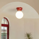 Axyaa Iron Glass LED Ceiling Light Modern Lamparas for Home Decor