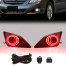 Axyaa LED Angel Eyes Fog Lamps with Halogen DRL for Toyota Corolla Altis 2008-2010