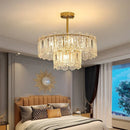 Axyaa Modern Retro Glass Luxury Chandelier for Living Room and Bedroom