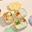 Axyaa Divided Lunch Box with Handle: Large Capacity Sealed Food Container