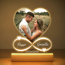 Axyaa Personalized Photo Love Frame Acrylic Plaque Anniversary Valentine's Day Gift