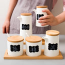 Axya White Ceramic Seasoning Kitchen Set