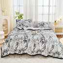 Axyaa Nordic Flower Print Plush Flannel Blanket, Soft Throw for Sofa Couch Bed