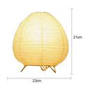 Rice Paper Lantern LED Table Lamp - Axyaa Creative Decor Tripod Floor Lamp