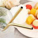 Axyaa Stainless Steel Reusable Straw Set - 20pcs High Quality Metal Straws