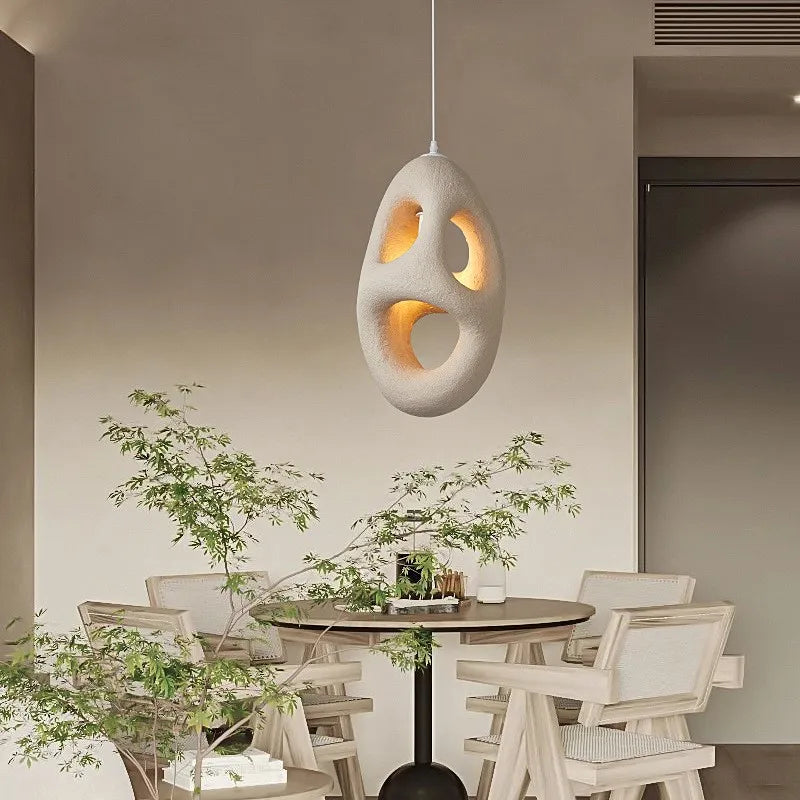 Axyaa Modern Loft Wabi Sabi Pendant Lights Irregular Lustre Lamp Fixtures