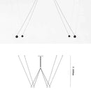 Nordic Lamp Compass Chandelier by Axyaa - Minimalist LED Pendant Light for Home Decoration