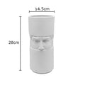 Axyaa Ceramic Warrior Head Vase for Artificial Flowers Decoration