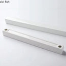 Axyaa White Ceramic Long Strip Plate Square Dessert Sushi Snack Molecular Cuisine Specialty Tableware