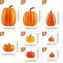 Autumn Pumpkin Set by Axyaa - 16pc Foam Decorative Pumpkins for Thanksgiving, Halloween & Fall