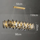 Axyaa Crystal Chandelier Pendant Light for Living Room Dining Room Ceiling Lighting