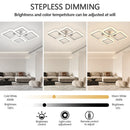 Axyaa Dimmable Ceiling Lamp with App & Remote Control for Home Lighting