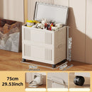 Axyaa Toy Storage Box on Wheels - 55/65/75cm, Bedroom Organizer for Toys & Clothes