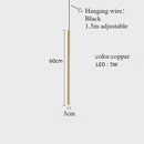 Axyaa Minimalist Long Pendant Lights for Living Room Bedroom Chandeliers