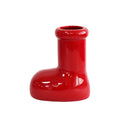 Santa Claus Boots Bouquet Vase Ornament Tabletop Decoration by Axyaa