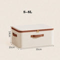 Axyaa Foldable Clothes Storage Box with Handle and Zipper, Closet Organizer for Wardrobe