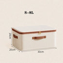 Axyaa Foldable Clothes Storage Box with Handle and Zipper, Closet Organizer for Wardrobe