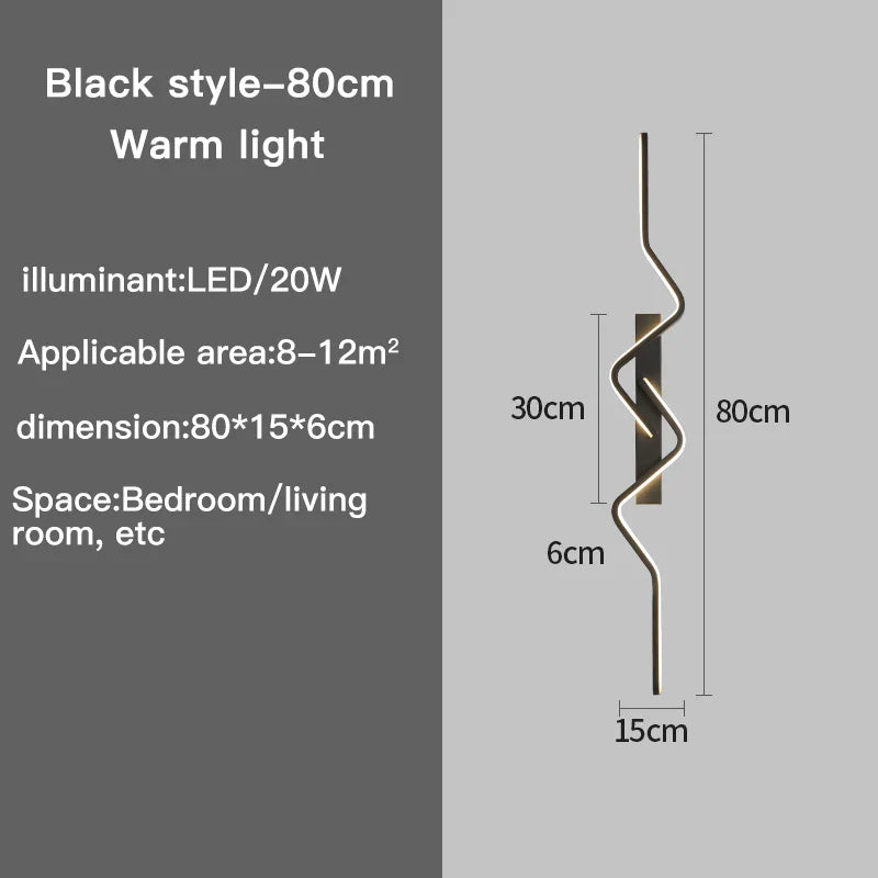 Nordic Long Decorative Wall Light by Axyaa: Modern Home Lighting Fixtures