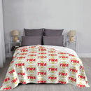 Axyaa Vintage Logo Throw Blanket - Sofa Fluffy Blanket