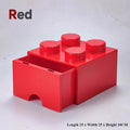 Axyaa Color Block Drawer Organizer Stackable Plastic Cabinet - Home Storage Solution