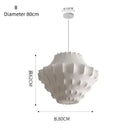 Axyaa Silk Designer Pendant Lamp Kitchen Island LED Suspension Home Lighting