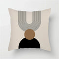 Axyaa Geometric Pattern Blue & White Cushion Cover for Home, Car, Sofa & Living Room