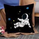Axyaa Astronaut Theme Pillow Cover Set for Home Decor - 45*45 Size