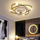 Axyaa LED Chandelier Ceiling Fan Lights for Modern Home Decor