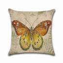 Butterfly Pattern Pillow Case Animal Decorative Linen Cushion Cover for Axyaa Home Decoration