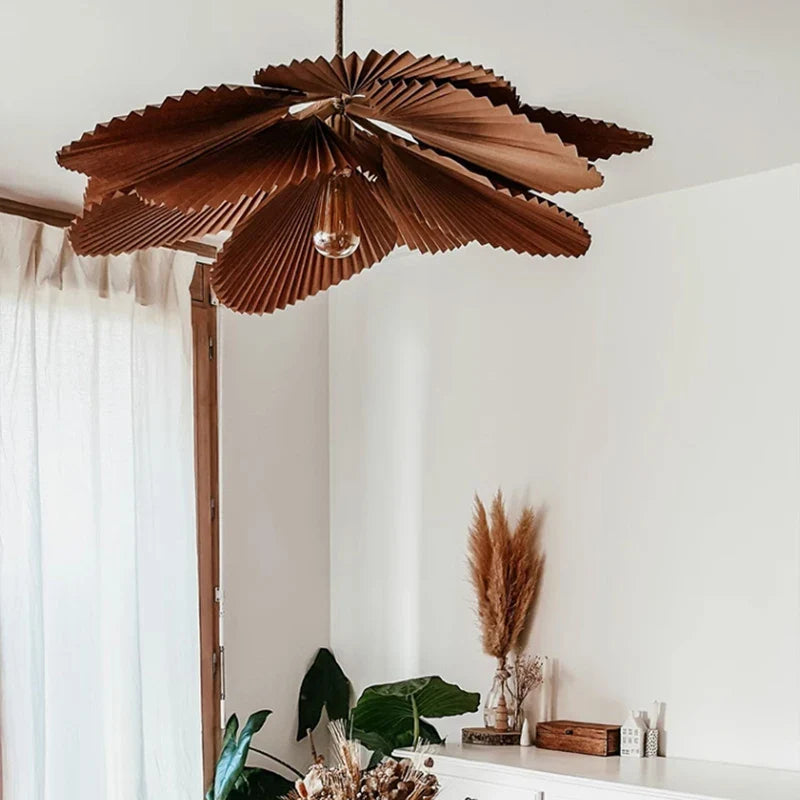 Axyaa Wabi Sabi Fan Shaped Chandelier leaves Pendant Light