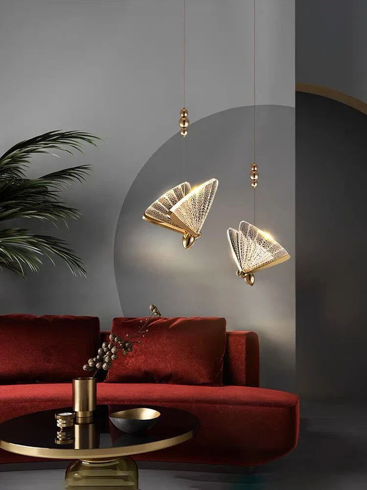 Axyaa Butterfly Chandelier Ceiling Light for Modern Living Room Décor