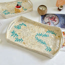 Axya Decorative Shell Tray: Colorful Organizer for Jewelry, Fruit, and More
