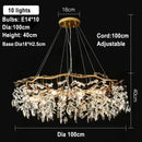 Axyaa Crystal Tree Chandelier: Elegant & Luxurious Restaurant Lighting