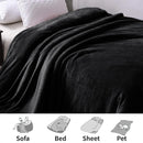 Axyaa Cozy Fleece Blanket Throw - Super Soft Microfiber Luxury Bed Blanket