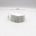 Axyaa Stump Shaped Ceramic Dinner Plate - Creative Tableware for Dining Experience