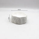 Axyaa Stump Shaped Ceramic Dinner Plate - Creative Tableware for Dining Experience