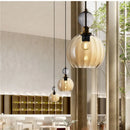 Axyaa Colorful Glass Pendant Lamp LED Chandelier for Restaurant, Bar, Bedroom