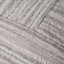 Axyaa Beige Textured Stripe Stitched Sofa Pillow for Bedroom and Restaurant Seat
