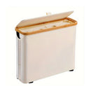 Axyaa Foldable Paper Basket Holder Laundry Bathroom Organizer Toy Storage Bin