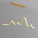 Axyaa LED Strip Pendant Lights for Modern Dining Tables and Bar Counters