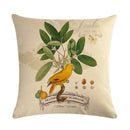 Axyaa Parrot Leaf Fruit Linen Pillow Cover 45*45cm