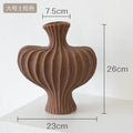 Axyaa Retro Ceramic Vase: Stylish Home Decor Sculpture for Flowers and Dried Arrangements
