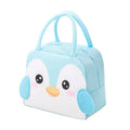Axyaa Cartoon Animal Lunch Bag: 3D Steroe, Insulated, Waterproof Kids Tote