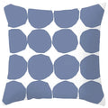 Axyaa Abstract Geometric Pillowcase in Nordic Blue Purple - Peach Skin Fabric