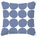 Axyaa Abstract Geometric Pillowcase in Nordic Blue Purple - Peach Skin Fabric