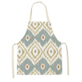 Axyaa Geometric Floral Kitchen Apron - Stylish Adult Kids Bib for Cooking & Baking