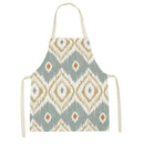 Axyaa Geometric Floral Kitchen Apron - Stylish Adult Kids Bib for Cooking & Baking